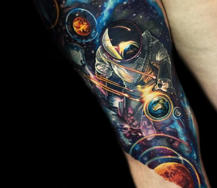 Cosmonaut tattoo by Ben Kaye Photo 27589