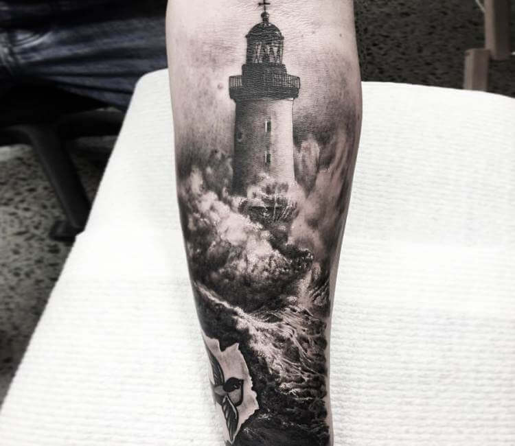Tattoo Lighthouse Drawing