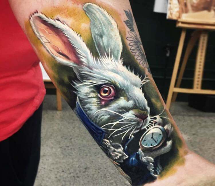 White Rabbit Temporary Tattoo (Set of 3) – Small Tattoos