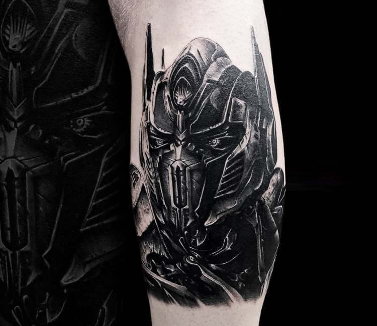 Optimus Prime tattoo by Benjamin Blvckout
