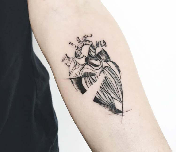 Heart tattoo by Block Tattoo | Post 17808