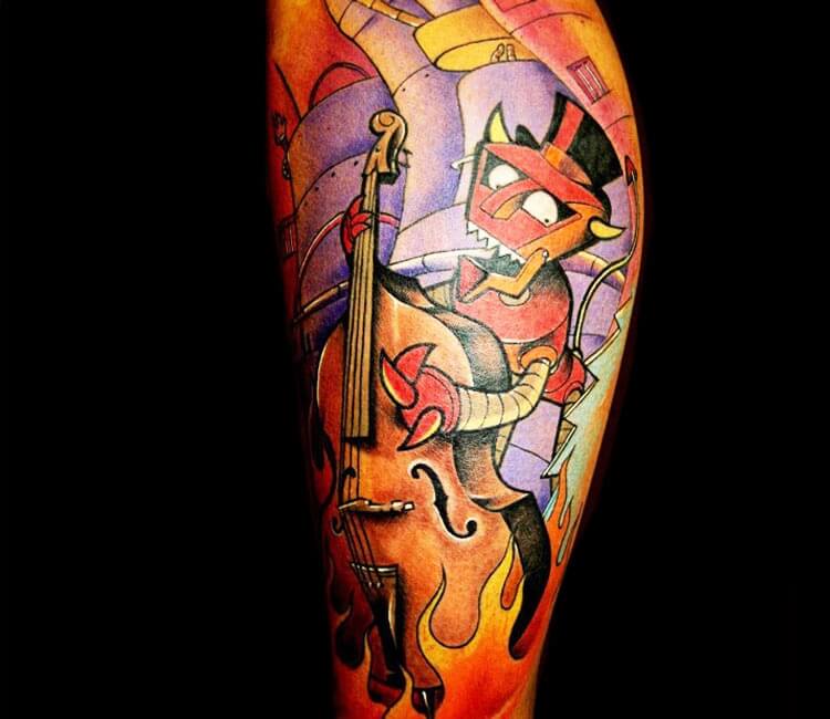 Tattoo uploaded by Marek Unfamous Haras • Get a futuristic anime robot  tattoo on your upper arm done by the talented artist Marek Unfamous Haras  in new school style. • Tattoodo