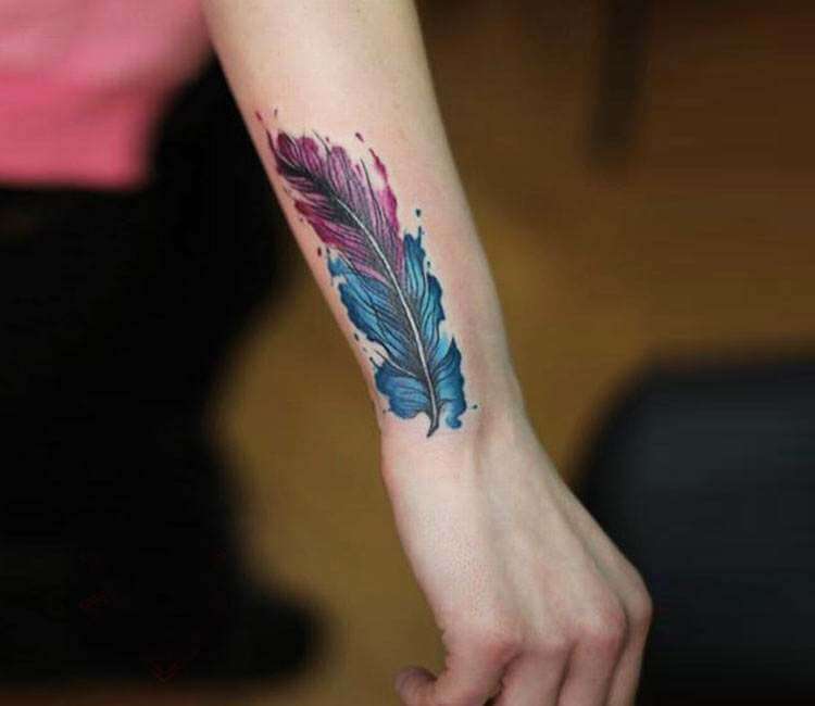 Amazon.co.jp: color feather temporary tattoo stickers, arm collarbone body  art suitable for feather temporary tattoo permanent waterproof tattoo women  caesarean section scar tattoo sticker : Clothing, Shoes & Jewelry