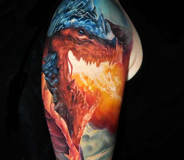 Dragon Head Tattoo Stock Photos and Images - 123RF