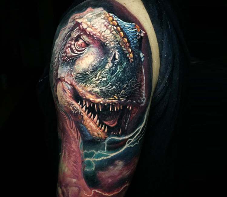 Little T Rex  2 Week Temporary Tattoo  inkster  Inkster