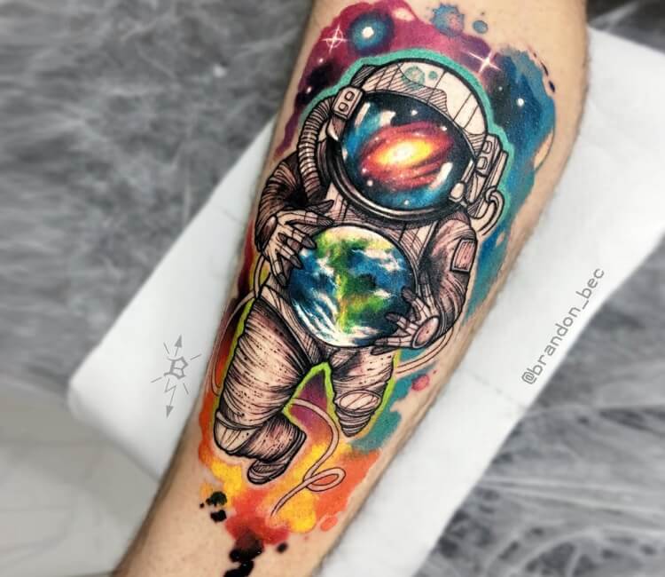 Cosmonaut tattoo by Brandon Bec | Post 28548