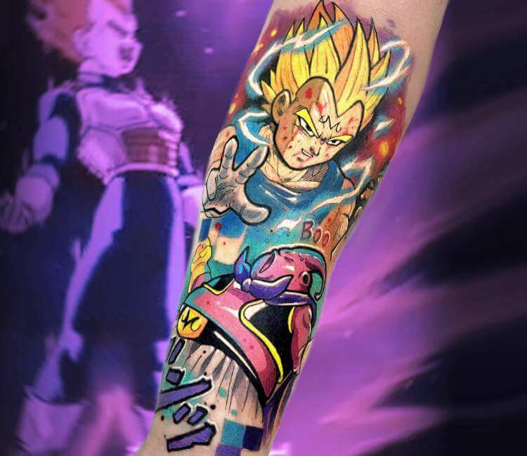 Goku Dragon Ball tattoo by  Borto Tattooer  rnerdtattoos