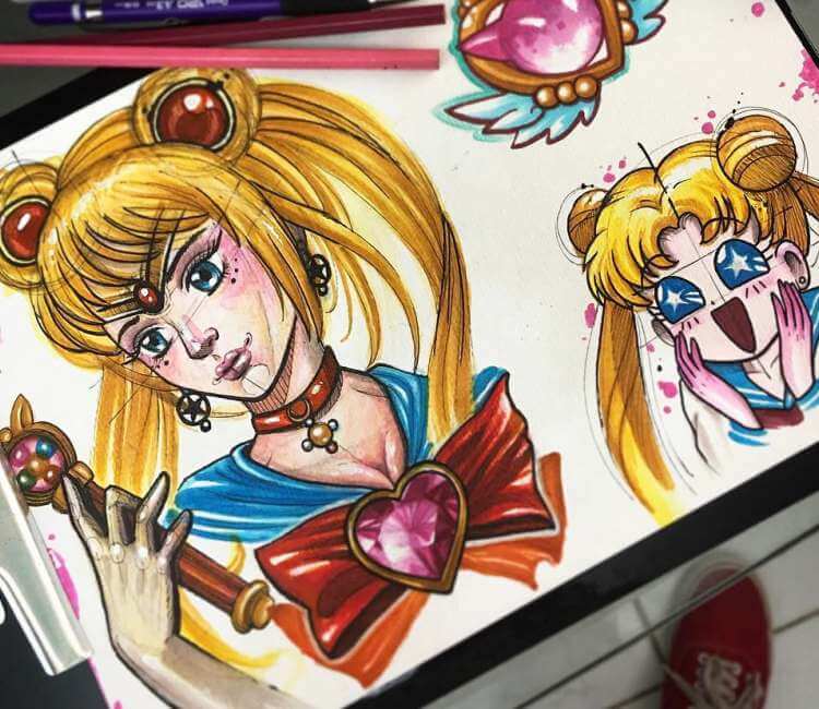 Sailor Moon drawing by Brandon Bec | Post 24228