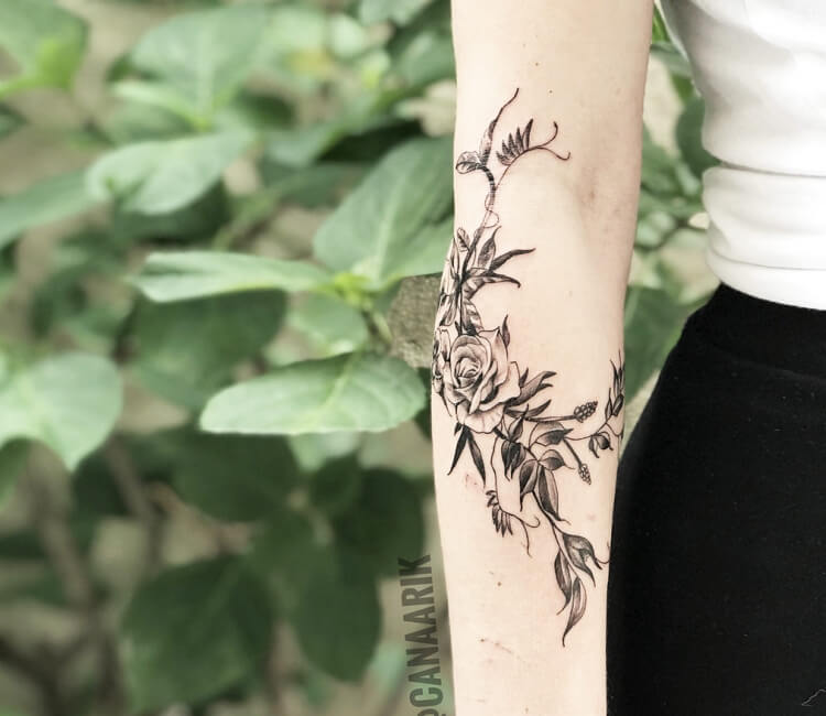 herbal plant juice tattoo sticker small daisy flower moon bowknot cute  temporary tattoos long lasting hand finger tattoo wrist - AliExpress