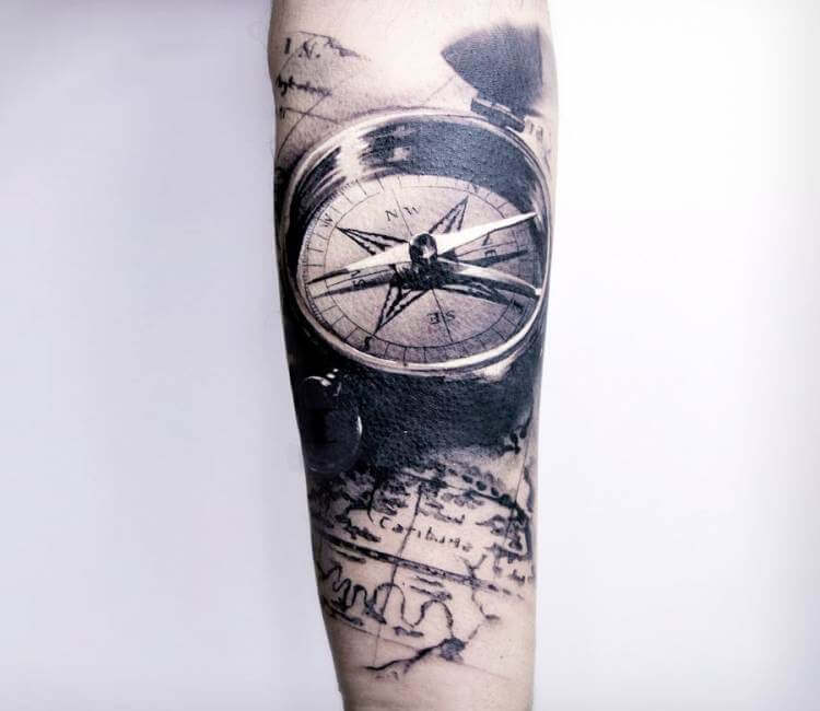 30 Best Compass Tattoo Design Ideas 2023 Updated  Saved Tattoo