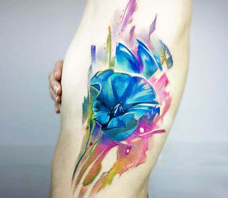 Flower tattoo by Carlos Breakone | Post 18409