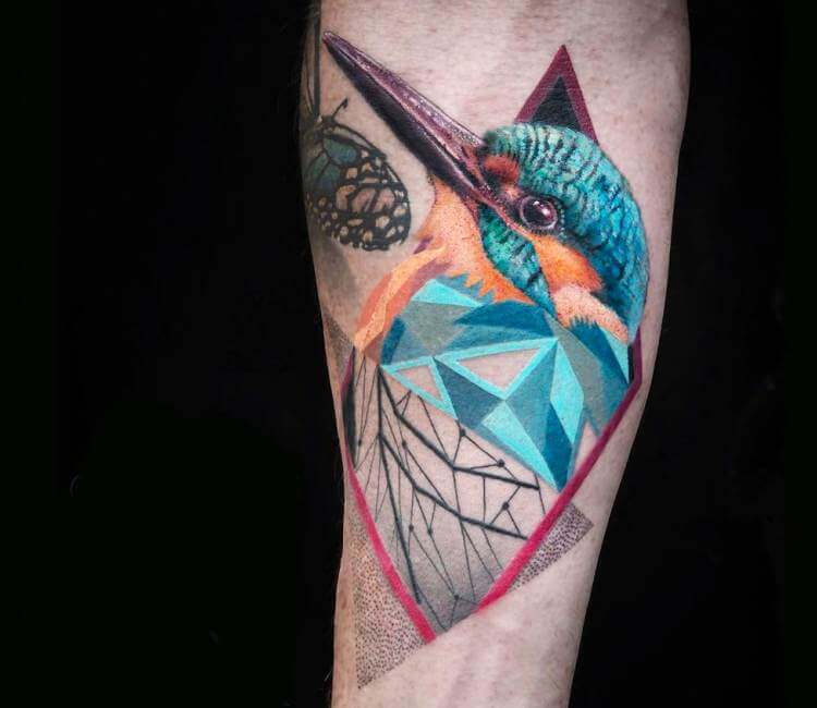 Watercolor Geometric Bird Temporary Tattoos For Women Adult Paper Crane  Hummingbird Fake Animal Tattoo Body Art Washable Tatoos  AliExpress