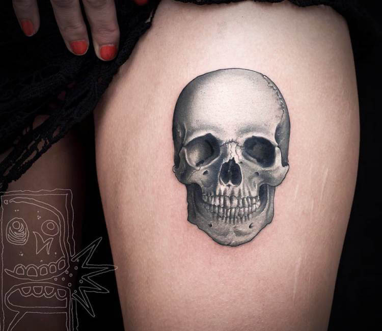 Smiling Skull Tattoo – Out of Kit