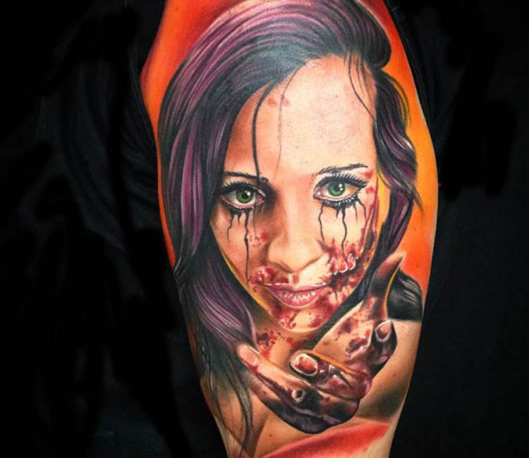 Infamous Tattoo Company  Tattoos  Movie Horror Frankenstein   Frankenstein Color Portrait