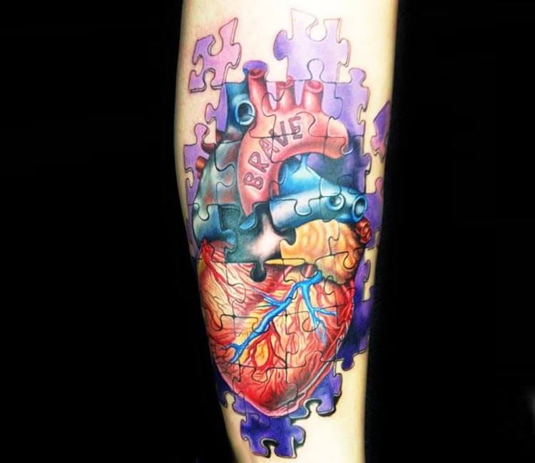 Tattoo uploaded by Hot Flame Tattoo • Puzzle Pieces • Tattoodo