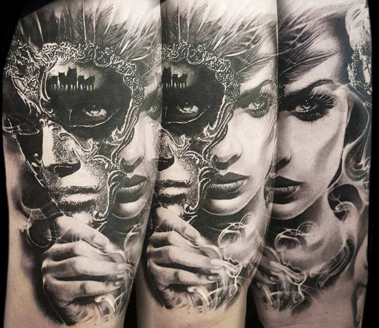 sexy bandana mask gangsta girl tattoo by CalebSlabzzzGraham on DeviantArt