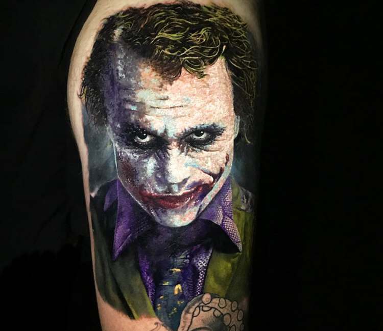 Heath Ledger Joker Tattoo Yes Thats a tattoo  rpics