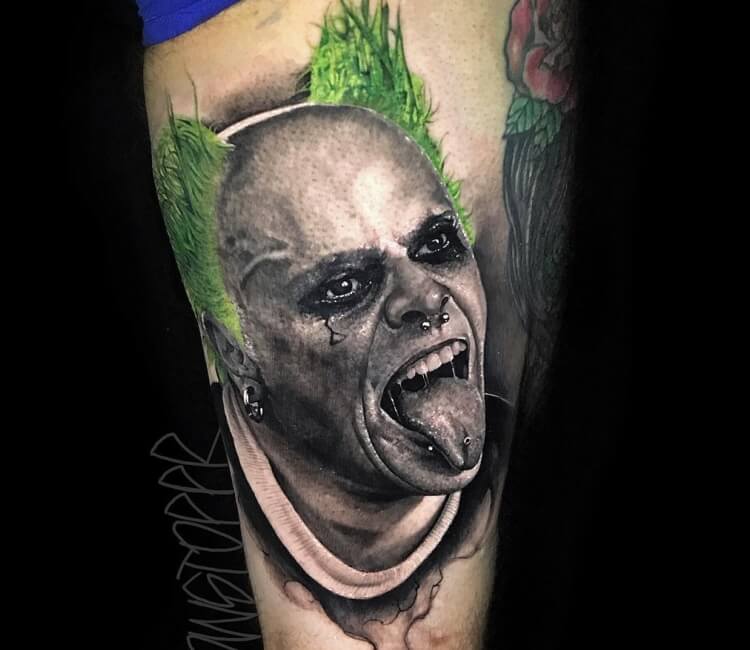 Keith Flint tattoo by Chris Showstoppr | Post 28567