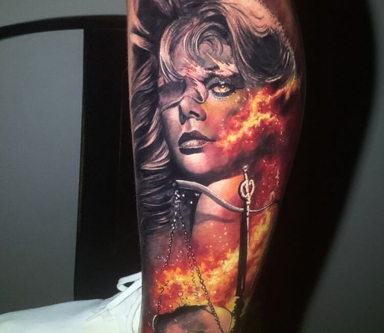 20 Best Lady Justice tattoos by our opinion