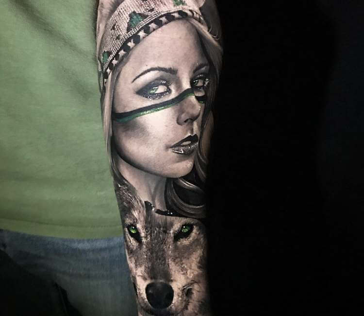 Wild girl tattoo by Chris Showstoppr | Post 26511