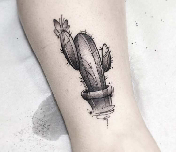 Cactus tattoo by Claudia Denti | Photo 25126