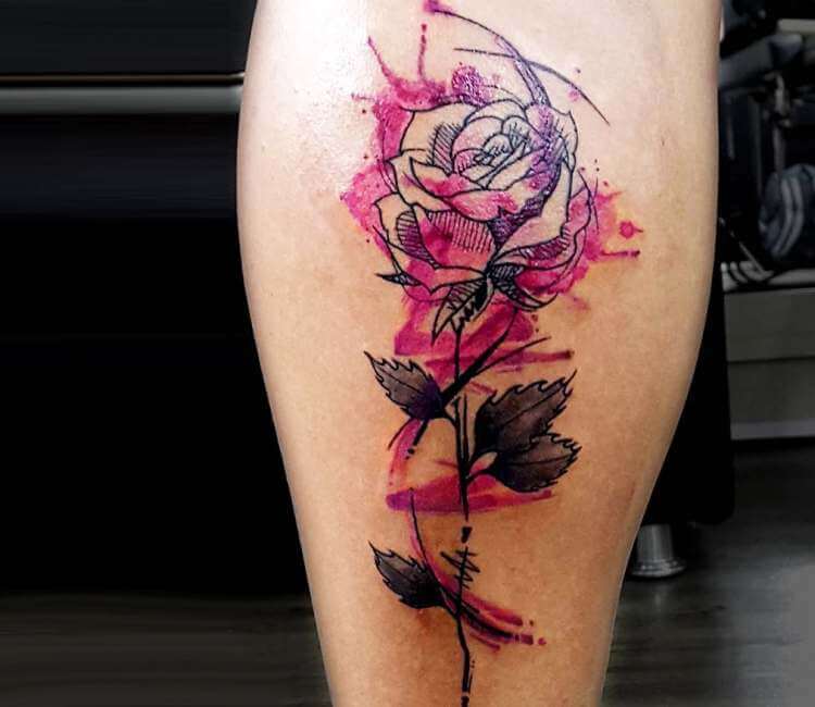 abstract rose tattoo 1  KickAss Things