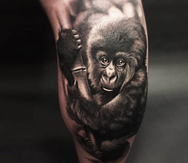 Monkey tattoo by Cox Tattoo | Post 20317