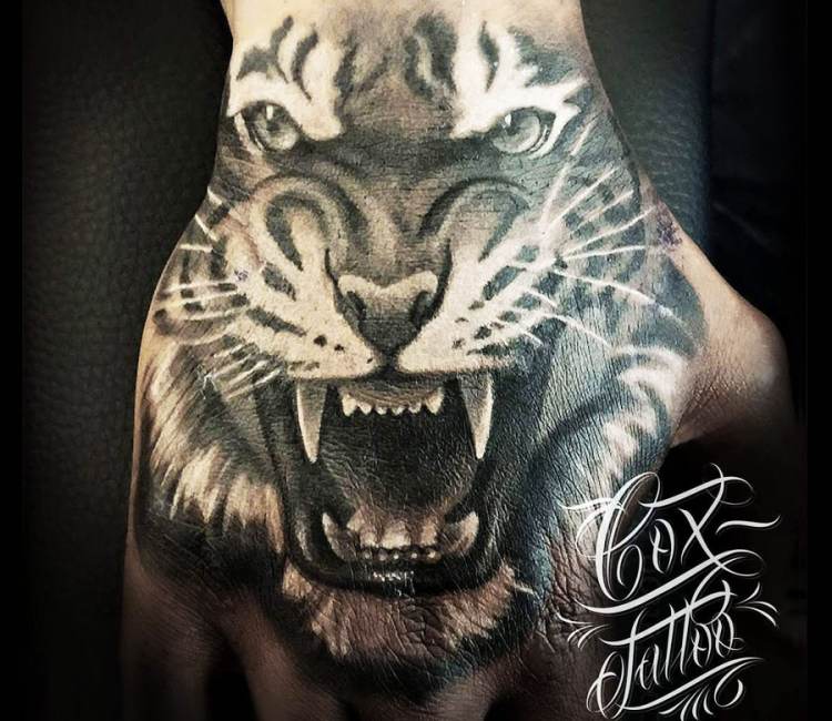 Tiger Polynesian Tattoo by Brandon Schultheis: TattooNOW