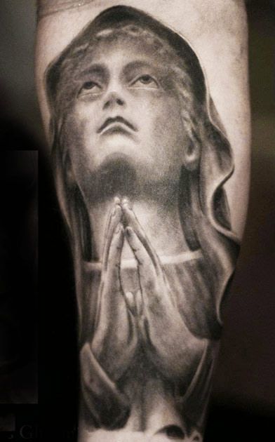 Virgin mary tattoo by Cris Gherman | Post 11808