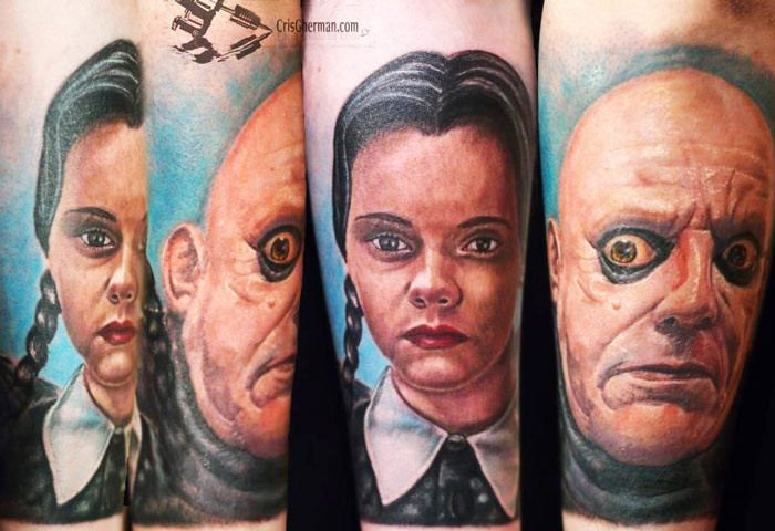 Addams Family Temporary Tattoo Sticker - OhMyTat