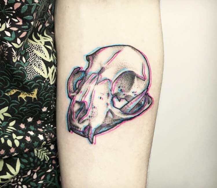 Animal skull tattoo by Damian Orawiec | Post 28917