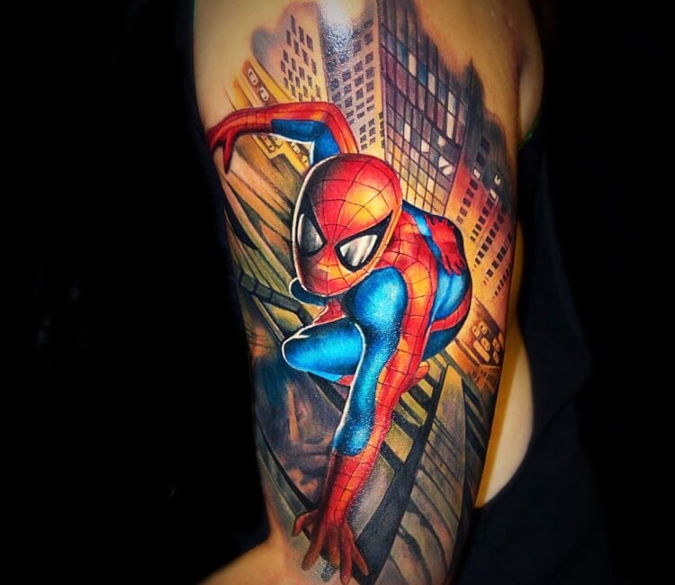 Spiderman tattoo by Kiwi Tattoo  Post 31087