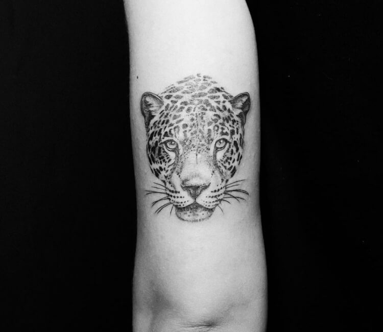 Leopard Tattoo - Black and Grey Realism
