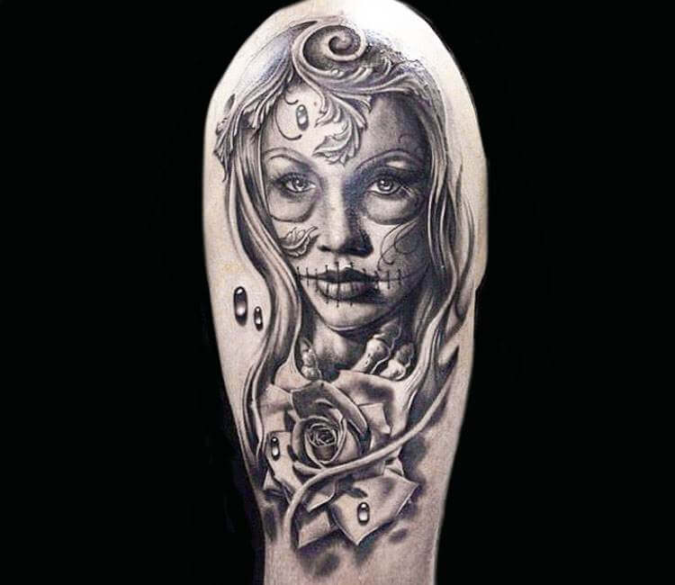 Muerte tattoo by Daniel Rocha | Post 6597
