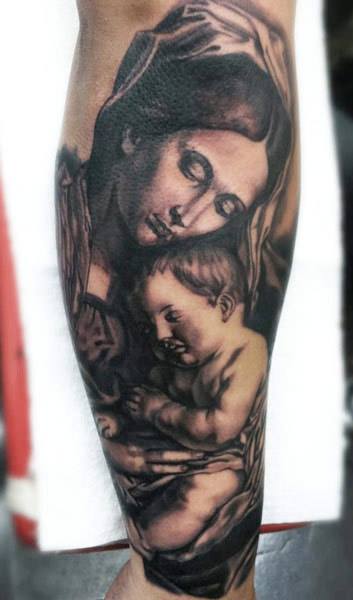 Virgin Mary tattoo by asussman on DeviantArt
