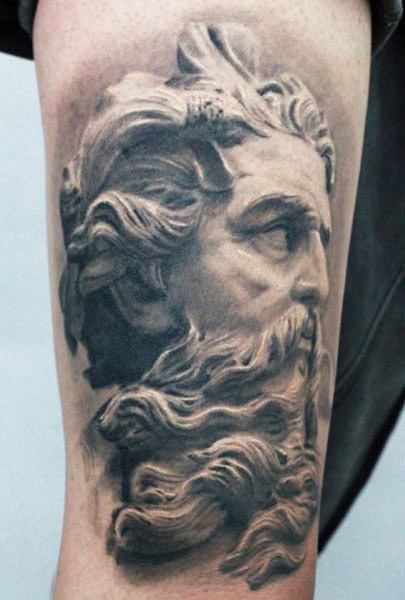 Artist Places Tattooed Marble Sculptures in Historic Italian Town