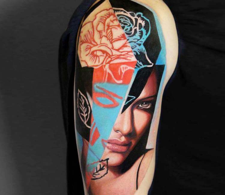 12 Amazing Abstract Tattoos for Men and Women  easyink