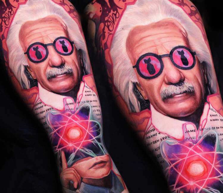 Albert Einstein tattoo by Dave Paulo | Post 21875