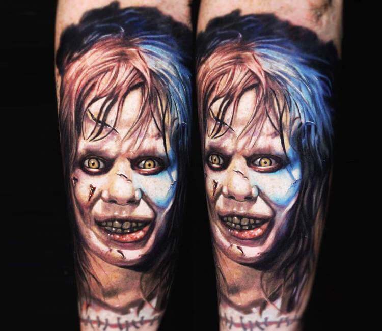 Barber DTS on X Exorcist tattoo by paullaveytattoo  realismtattoo  colorrealism colourrealism tattoorealistic exorcismtattoo horrortattoo  scarytattoo horror barberdtssupplies httpstcowDZXIL06wY  X