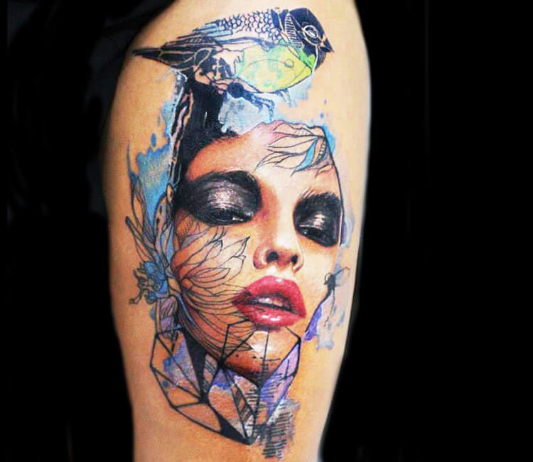 Face tattoo by Dave Paulo | Post 13369