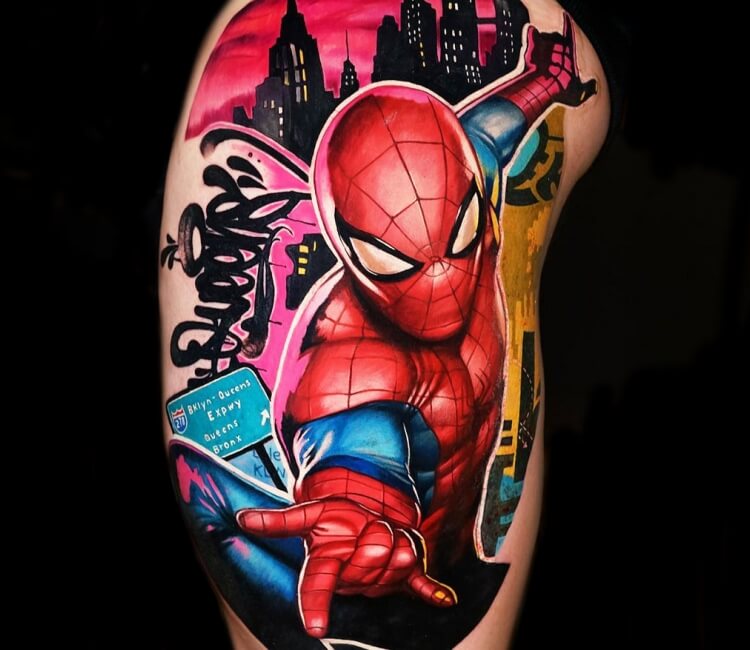 Spider Man Inside my Chest . Nine Hour Tattoo Session Full Chest Spider Man  Tattoo. #spiderman - YouTube