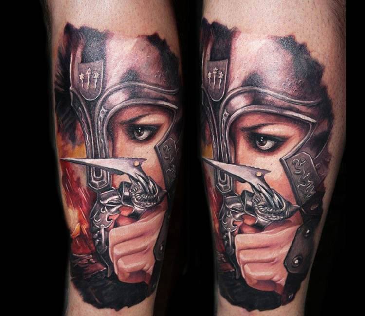 Spartan warrior tattoo by A.d. Pancho