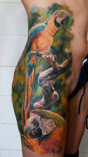 10 Stunning Parrot Tattoo Ideas For Bird Lovers