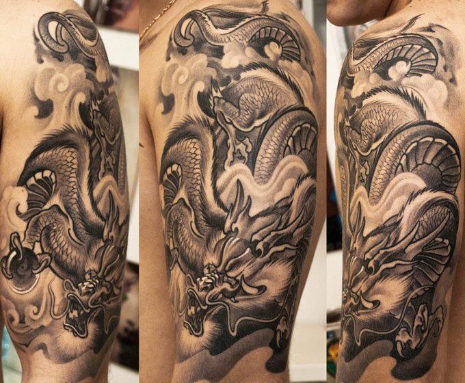 Dragon tattoo by Denis Sivak | Post 9681