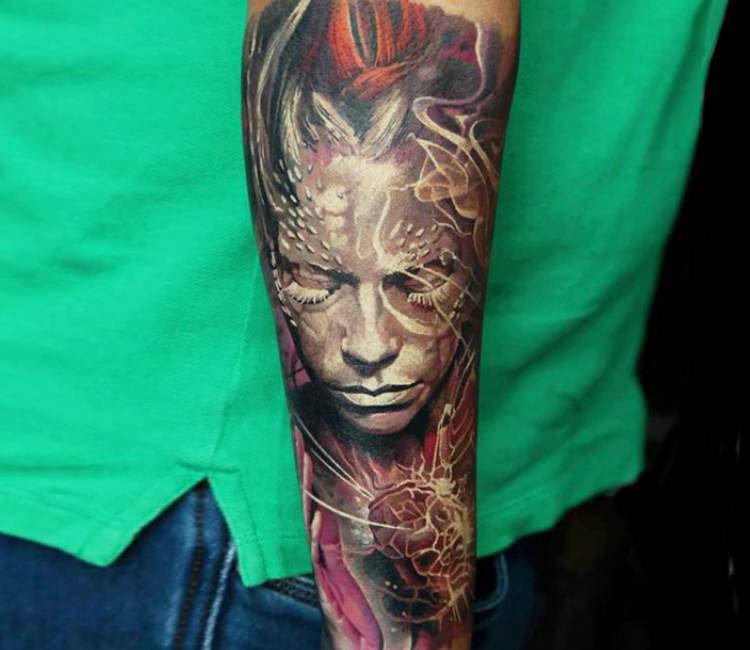 Face tattoo by Dmitry Vision | Post 13886
 Vision World Tattoos