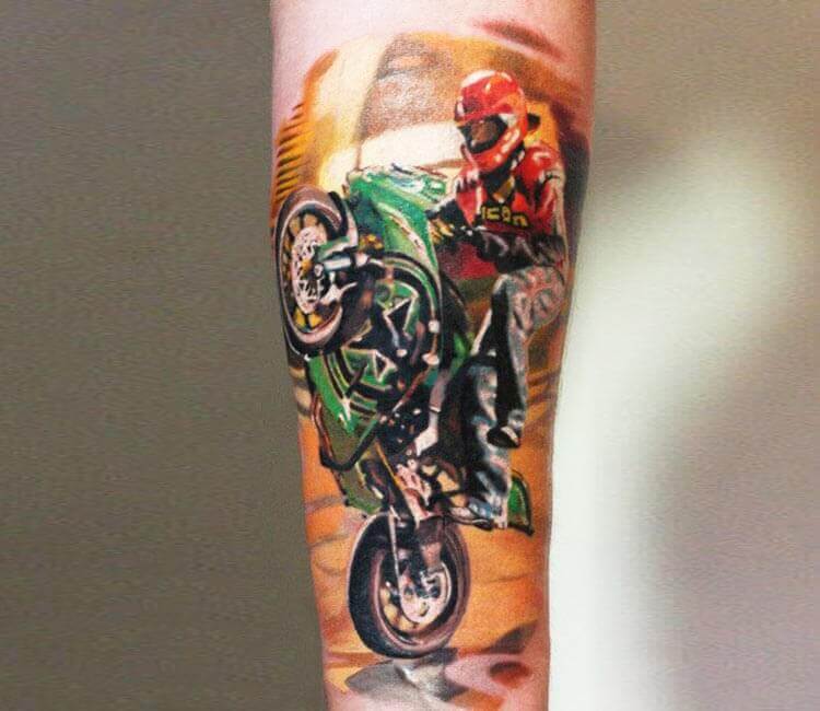 Details 94+ about bike tattoo on hand super cool - in.daotaonec