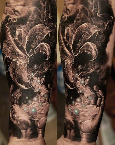 Men's Nature Themed Sleeve | Tattoo Ideas For Men & Women in 2024