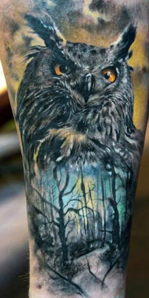 Owl tattoo by Domantas Parvainis | Post 5397