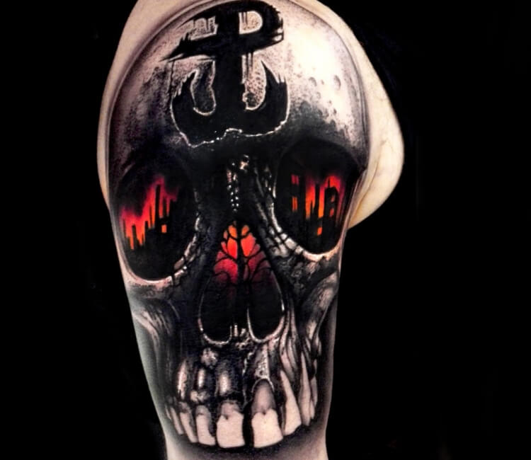 Terrifying Skull Tattoos