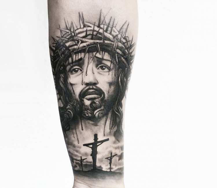 Jesus Christ tattoo by Dominik Hanus | Post 22272